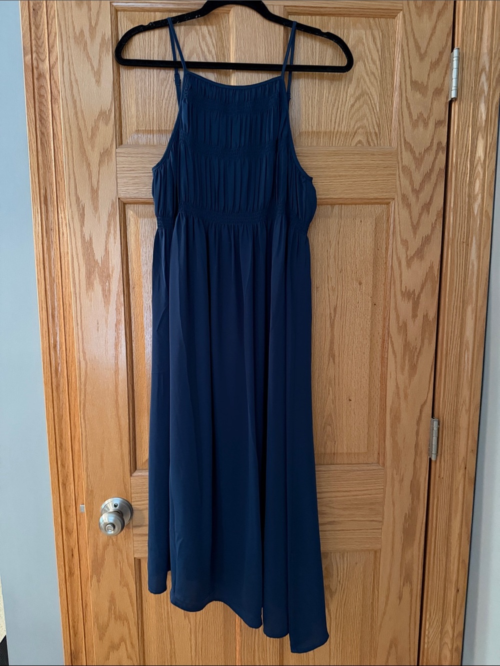 Navy Blue Dress - Spaghetti Straps